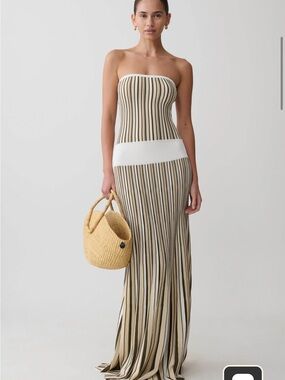 brynn orchid knit maxi dress Brynn Orchid Knit Maxi Dress / Ivory | MESHKI